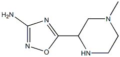 3-Amino-5-(4-methylpiperazin-2-yl)-1,2,4-oxadiazole Structure