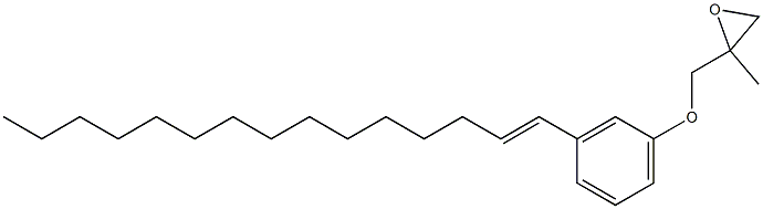 3-(1-Pentadecenyl)phenyl 2-methylglycidyl ether Structure