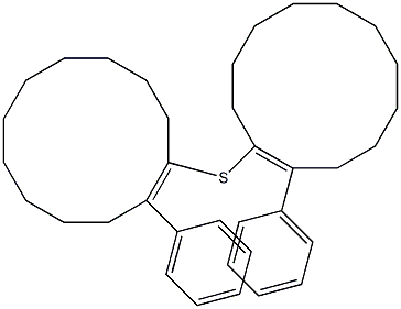 1-(フェニルチオ)シクロドデセン 化学構造式