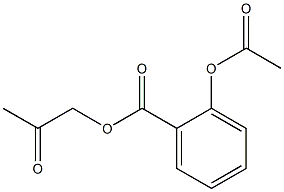 2-Acetoxybenzoic acid 2-oxopropyl ester 结构式