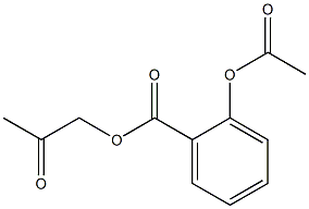 2-アセトキシ安息香酸2-オキソプロピル 化学構造式