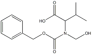 2-[Benzyloxycarbonyl(hydroxymethyl)amino]-3-methylbutanoic acid 结构式