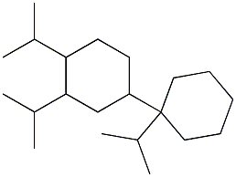 1,3,4-トリイソプロピル-1,1'-ビシクロヘキサン 化学構造式