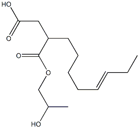 2-(5-Octenyl)succinic acid hydrogen 1-(2-hydroxypropyl) ester Struktur