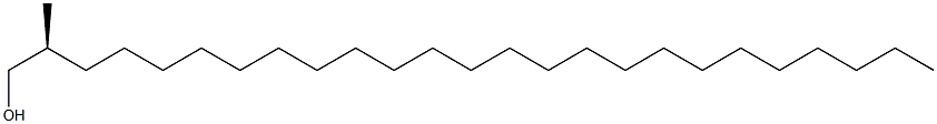 [S,(-)]-2-Methyl-1-pentacosanol Struktur