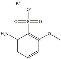 2-Amino-6-methoxybenzenesulfonic acid potassium salt 结构式