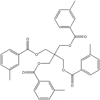 Pentaerythritol tetra(3-methylbenzoate),,结构式