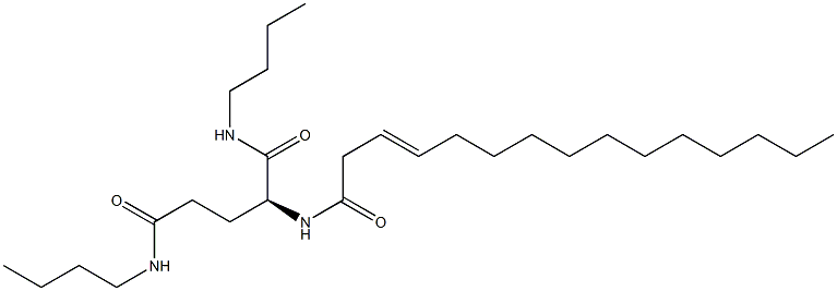 N2-(3-Pentadecenoyl)-N1,N5-dibutylglutaminamide Struktur