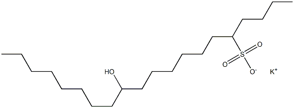  12-Hydroxyicosane-5-sulfonic acid potassium salt