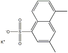 3,5-Dimethyl-1-naphthalenesulfonic acid potassium salt,,结构式