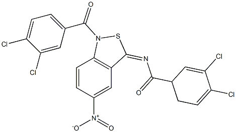  5-Nitro-1-(3,4-dichlorobenzoyl)-3(1H)-(3,4-dichlorobenzoyl)imino-2,1-benzisothiazole