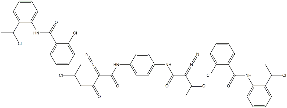 3,3'-[2-(1-Chloroethyl)-1,4-phenylenebis[iminocarbonyl(acetylmethylene)azo]]bis[N-[2-(1-chloroethyl)phenyl]-2-chlorobenzamide]|