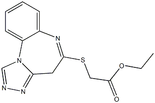 5-[(Ethoxycarbonylmethyl)thio]-4H-[1,2,4]triazolo[4,3-a][1,5]benzodiazepine