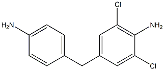 4-(4-Aminophenylmethyl)-2,6-dichloroaniline Structure