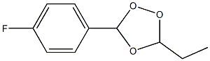 3-Ethyl-5-(4-fluorophenyl)-1,2,4-trioxolane Structure