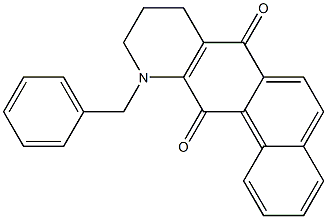 8,9,10,11-Tetrahydro-11-benzylnaphtho[2,1-g]quinoline-7,12-dione,,结构式