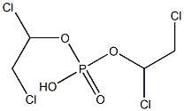 Phosphoric acid hydrogen bis(1,2-dichloroethyl) ester,,结构式