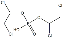 Phosphoric acid hydrogen bis(1,2-dichloroethyl) ester Struktur