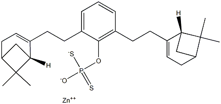 (2,6-Dinonylphenyloxy)dithiophosphonic acid S,S-zinc salt 结构式