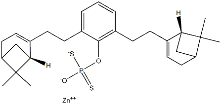 (2,6-Dinonylphenyloxy)dithiophosphonic acid S,S-zinc salt Structure