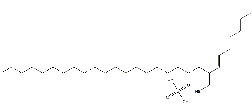 Sulfuric acid 2-(1-octenyl)docosyl=sodium ester salt