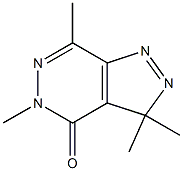 3,3,5,7-テトラメチル-3H-ピラゾロ[3,4-d]ピリダジン-4(5H)-オン 化学構造式