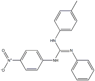 N-(4-Methylphenyl)-N'-(4-nitrophenyl)-N''-(phenyl)guanidine Structure