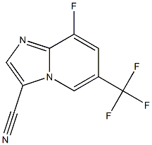 8-Fluoro-6-(trifluoromethyl)imidazo[1,2-a]pyridine-3-carbonitrile Structure