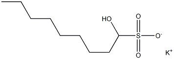 1-Hydroxynonane-1-sulfonic acid potassium salt Struktur