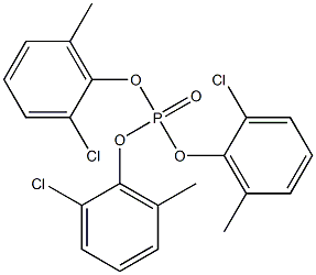 Phosphoric acid tris(2-chloro-6-methylphenyl) ester Structure