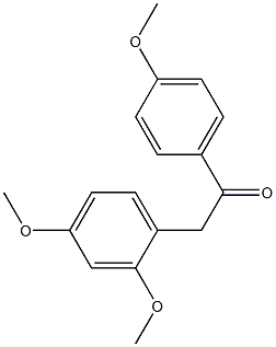 2-(2,4-Dimethoxyphenyl)-1-(4-methoxyphenyl)ethanone,,结构式