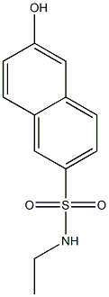 6-Hydroxy-N-ethyl-2-naphthalenesulfonamide,,结构式