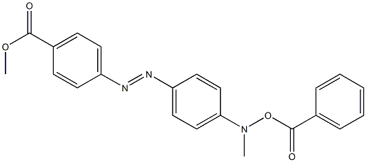 4'-(N-Benzoyloxy-N-methylamino)azobenzene-4-carboxylic acid methyl ester Struktur