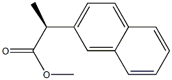 [S,(+)]-2-(2-Naphtyl)propanoic acid methyl ester Structure