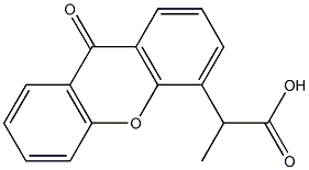 2-(9-Oxo-9H-xanthen-4-yl)propionic acid Struktur