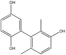 2',6'-Dimethyl-1,1'-biphenyl-2,3',5-triol,,结构式
