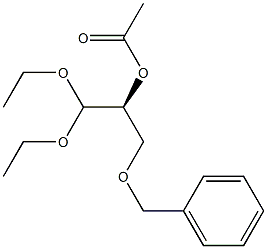 (S)-2-Acetyloxy-3-benzyloxypropionaldehyde diethyl acetal Structure