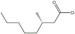 [S,(+)]-3-Methyloctanoyl chloride Structure