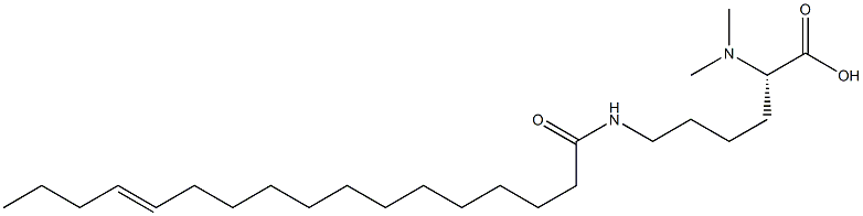 N6-(13-Heptadecenoyl)-N2,N2-dimethyllysine Struktur