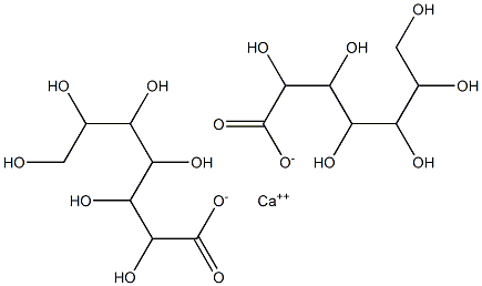 Bis(2,3,4,5,6,7-hexahydroxyheptanoic acid)calcium salt,,结构式