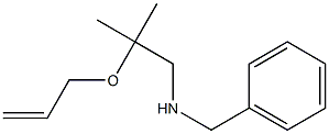 Allyl 2-(benzylamino)-1-methyl-1-methylethyl ether Structure