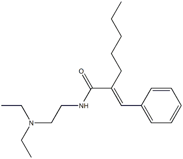 N-(2-Diethylaminoethyl)-2-pentyl-3-phenylpropenamide Structure