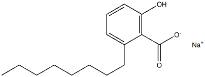 2-Octyl-6-hydroxybenzoic acid sodium salt Structure