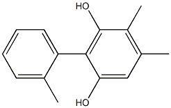 2-(2-Methylphenyl)-4,5-dimethylbenzene-1,3-diol Structure