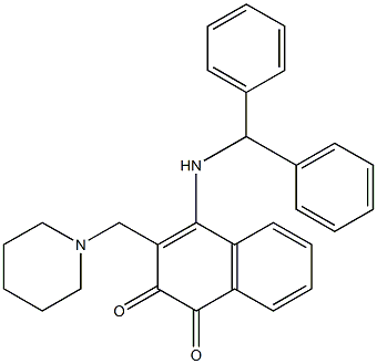  4-[(Diphenylmethyl)amino]-3-[(piperidin-1-yl)methyl]naphthalene-1,2-dione