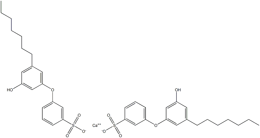 Bis(3'-hydroxy-5'-heptyl[oxybisbenzene]-3-sulfonic acid)calcium salt