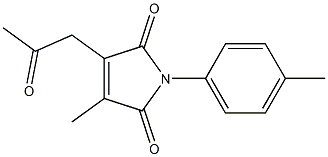 1-(4-Methylphenyl)-3-methyl-4-acetonyl-1H-pyrrole-2,5-dione Structure