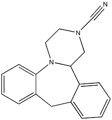 1,2,3,4,10,14b-Hexahydrodibenzo[c,f]pyrazino[1,2-a]azepine-2-carbonitrile 结构式