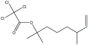 Trichloroacetic acid 1,1,5-trimethyl-6-heptenyl ester 结构式