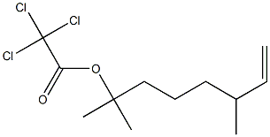 Trichloroacetic acid 1,1,5-trimethyl-6-heptenyl ester